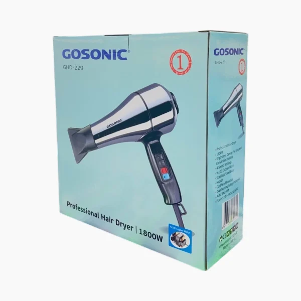 سشوار گوسونیک مدل GHD-229 کد 229 - تصویر 2