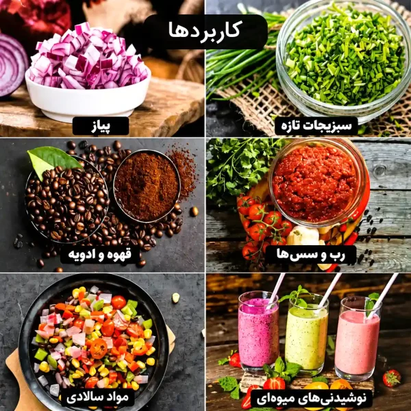 خردکن با ظرفیت 3.8 لیتری سیلور کرست 3000 وات مدل SH-2024 - کد 69 - تصویر 7